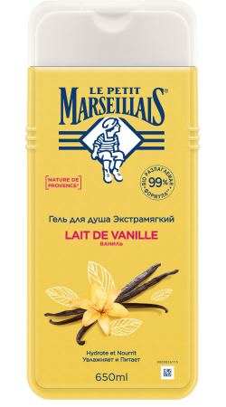 Le Petit Marseillais® Гель для душа «Ваниль», 650 мл image 1