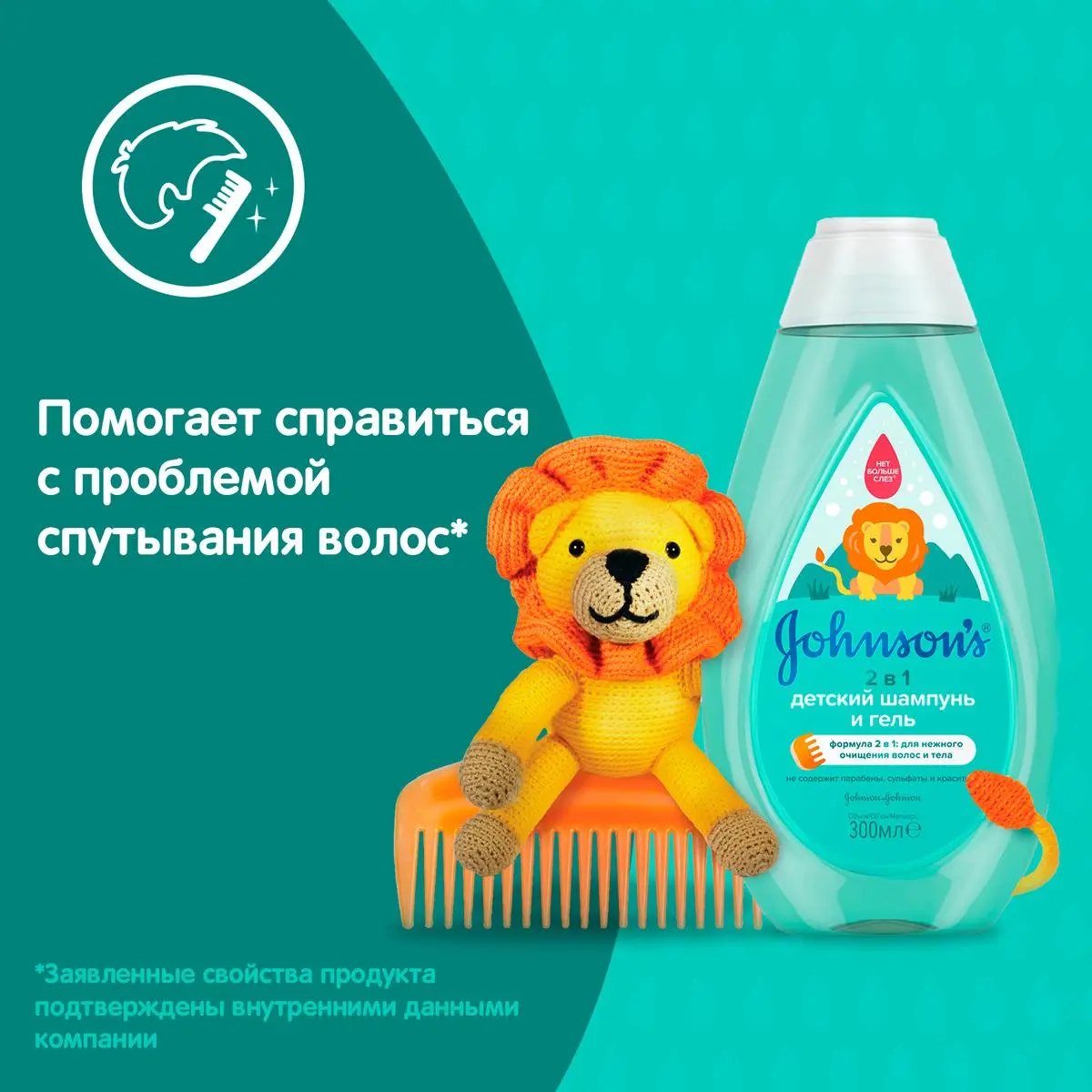 JOHNSON'S® Детский шампунь и гель 2 в 1