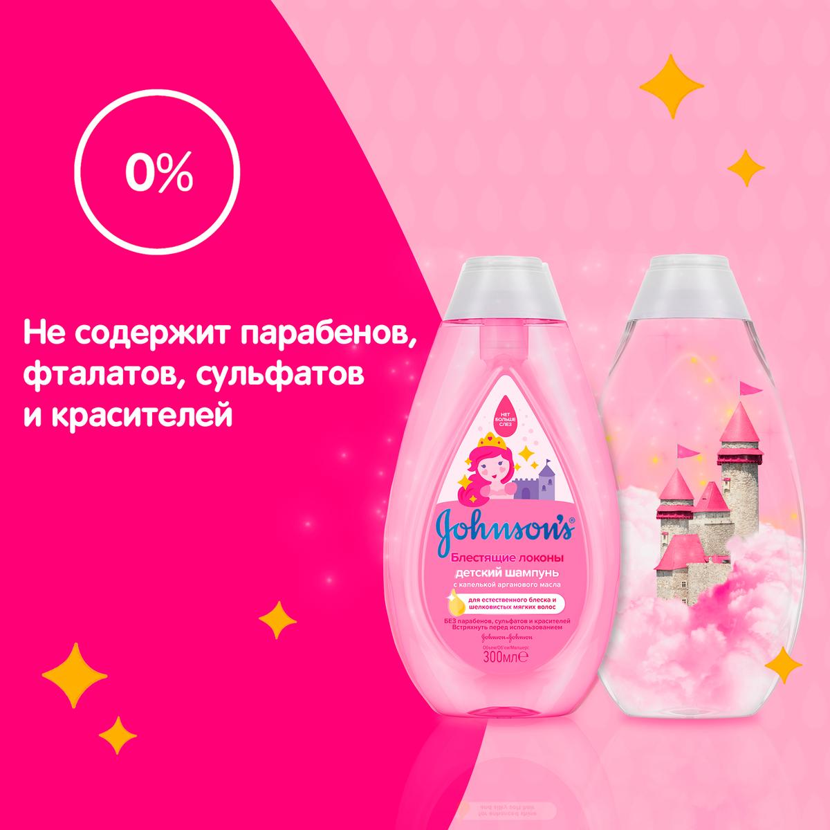 JOHNSON'S® Детский шампунь для волос «Блестящие локоны»