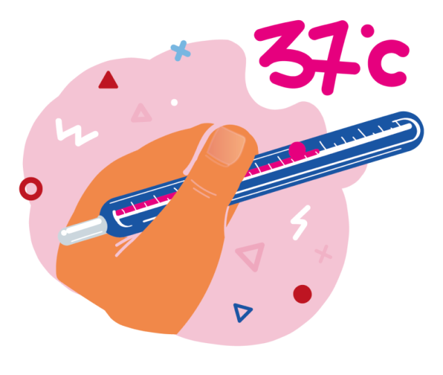 Температура 37,9 °С