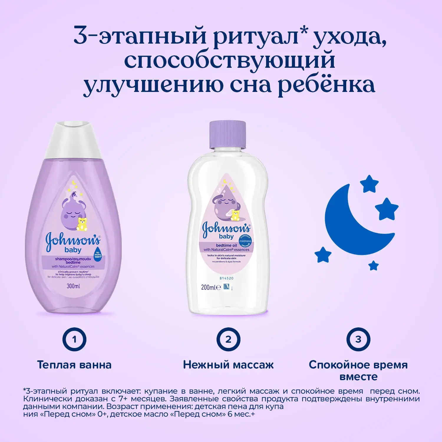 Johnson's® Детское масло «Перед сном» 200 мл