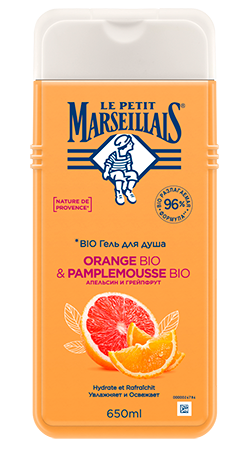 Le Petit Marseillais® BIO* Гель для душа «Апельсин и Грейпфрут», 650 мл image 1
