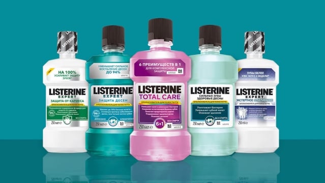 Упаковки ополаскивателей LISTERINE®