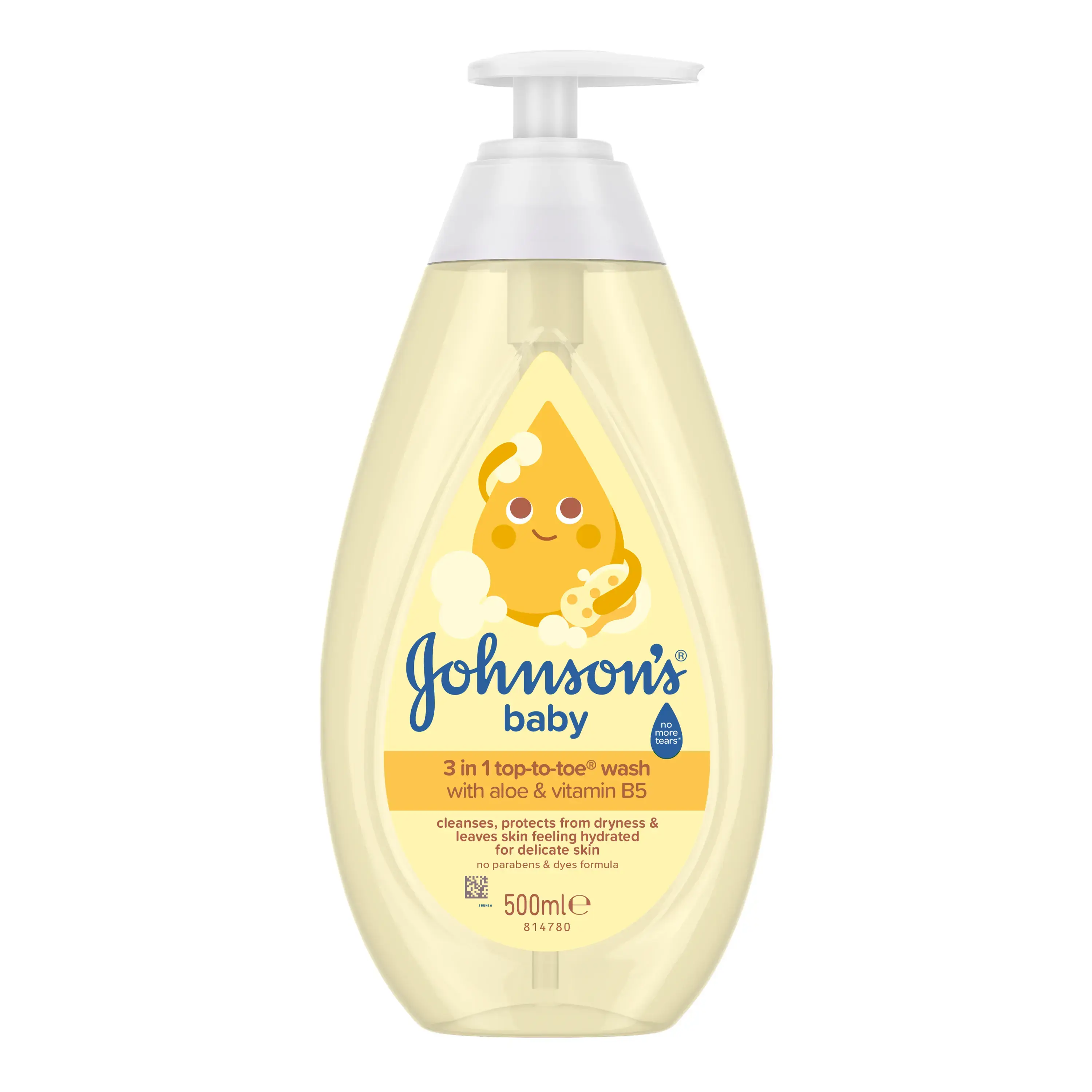 JOHNSON'S® baby Детский гель-шампунь 3 в 1  "От макушки до пяточек", 500 мл​