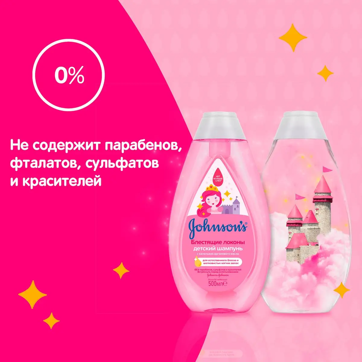 JOHNSON'S® Детский шампунь для волос «Блестящие локоны»