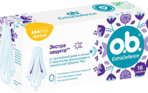 o.b.® ExtraDefence Normal 16 тампонов 