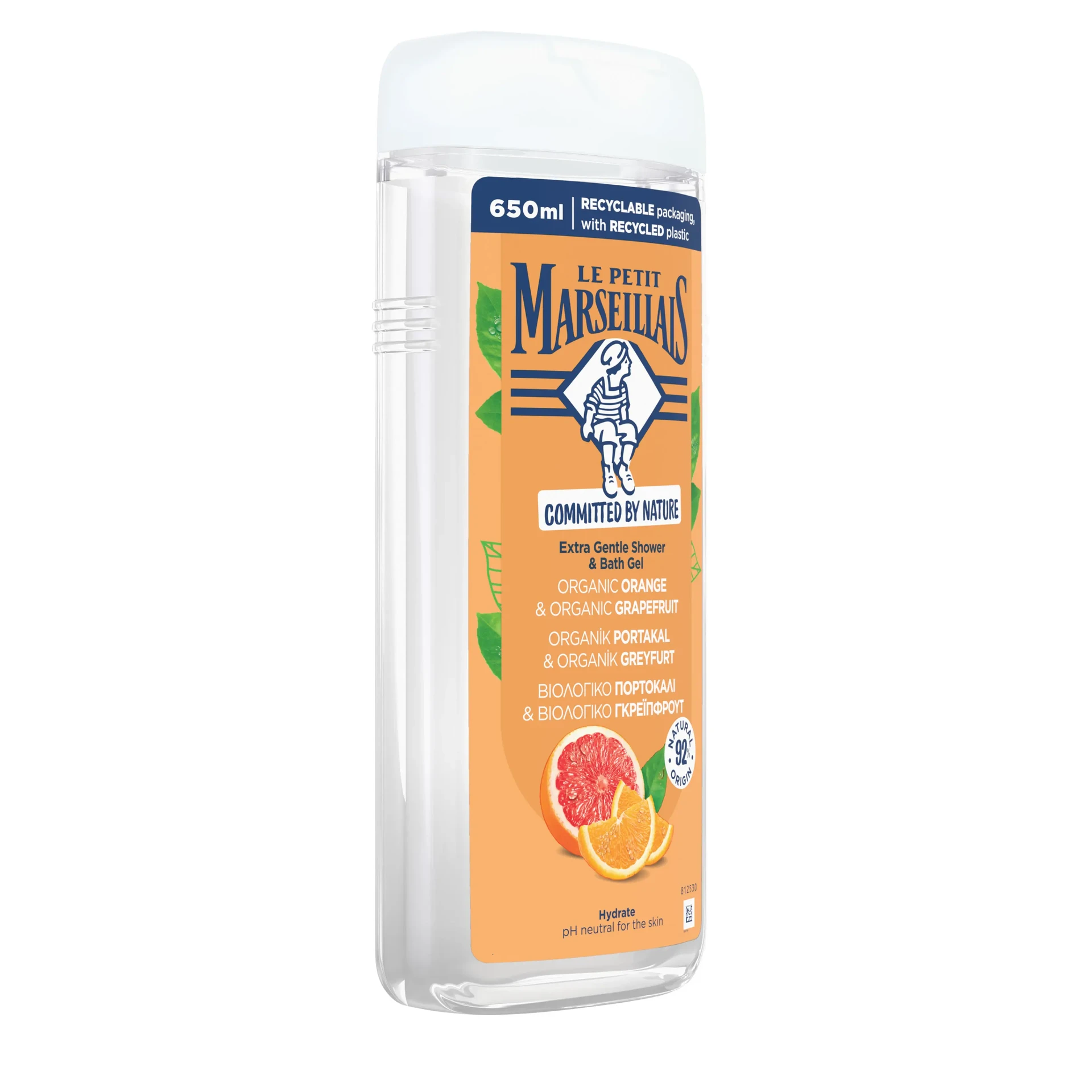 Le Petit Marseillais® BIO* Гель для душа «Апельсин и Грейпфрут», 650 мл