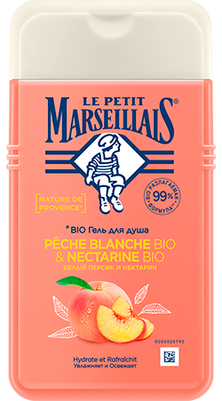 Le Petit Marseillais® BIO Гель для душа «Белый персик и Нектарин» 250 мл фото