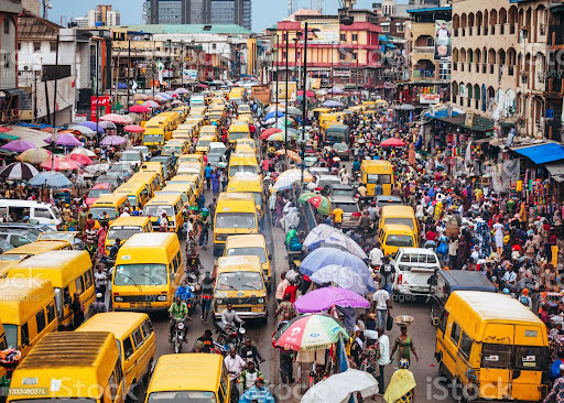 parkwell; traffic situation on Lagos road caused by too many on-road activities