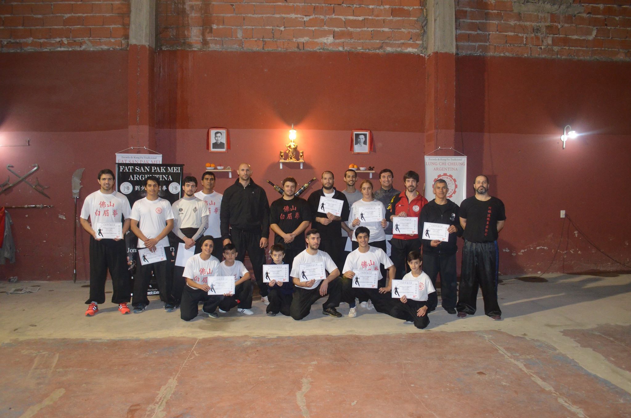 Participantes del seminario de bastón