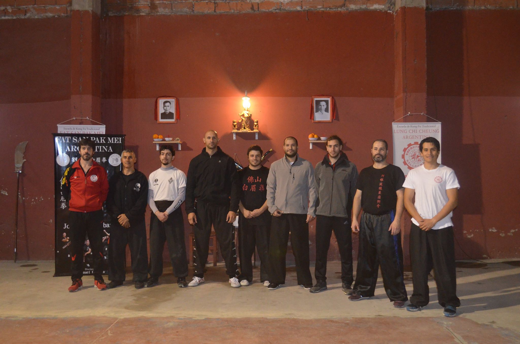 Cabezas de escuela junto a Sifu Jonathan Barbary