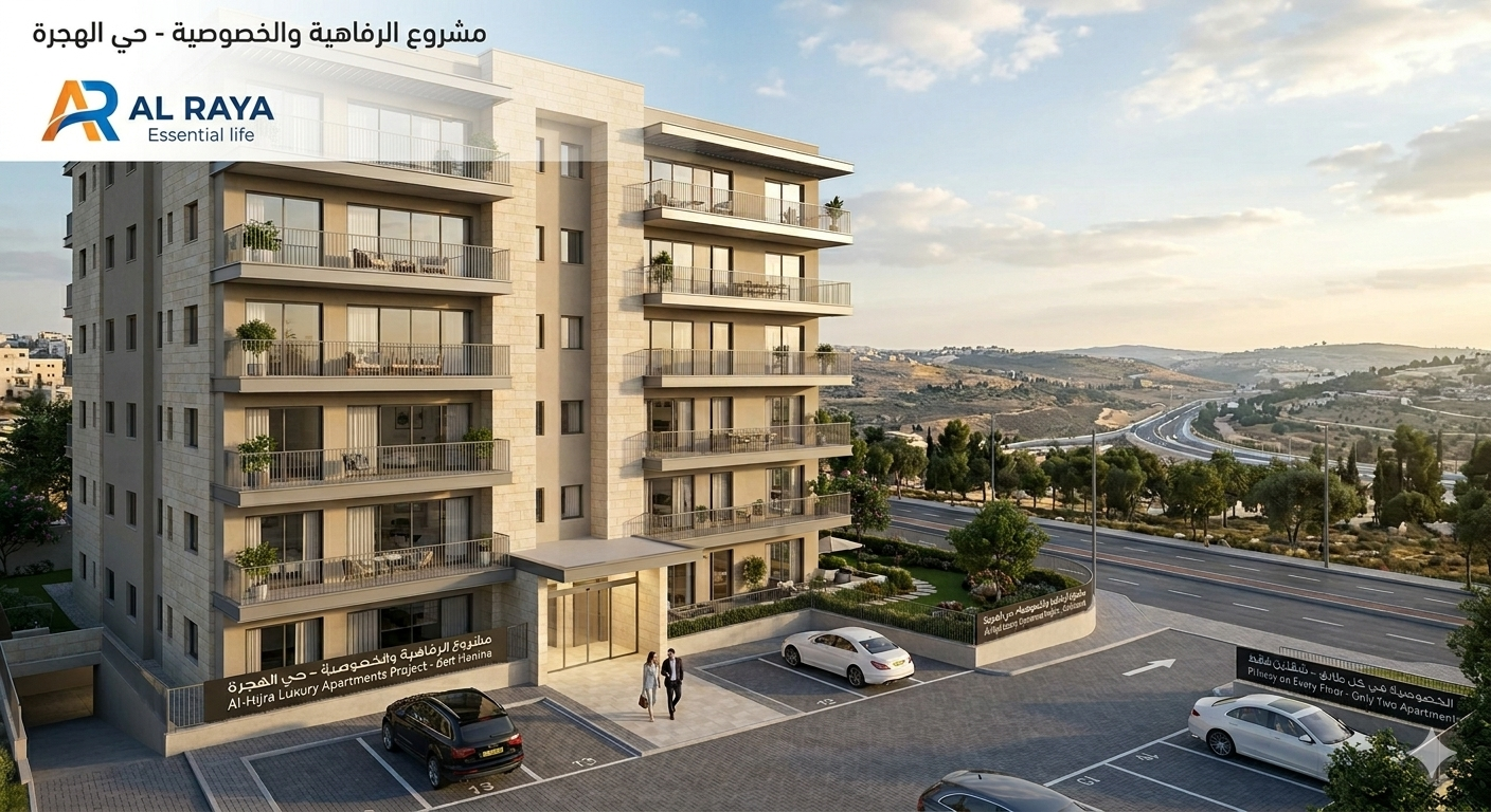 شقه مطله على شارع عطاروت الجديد 