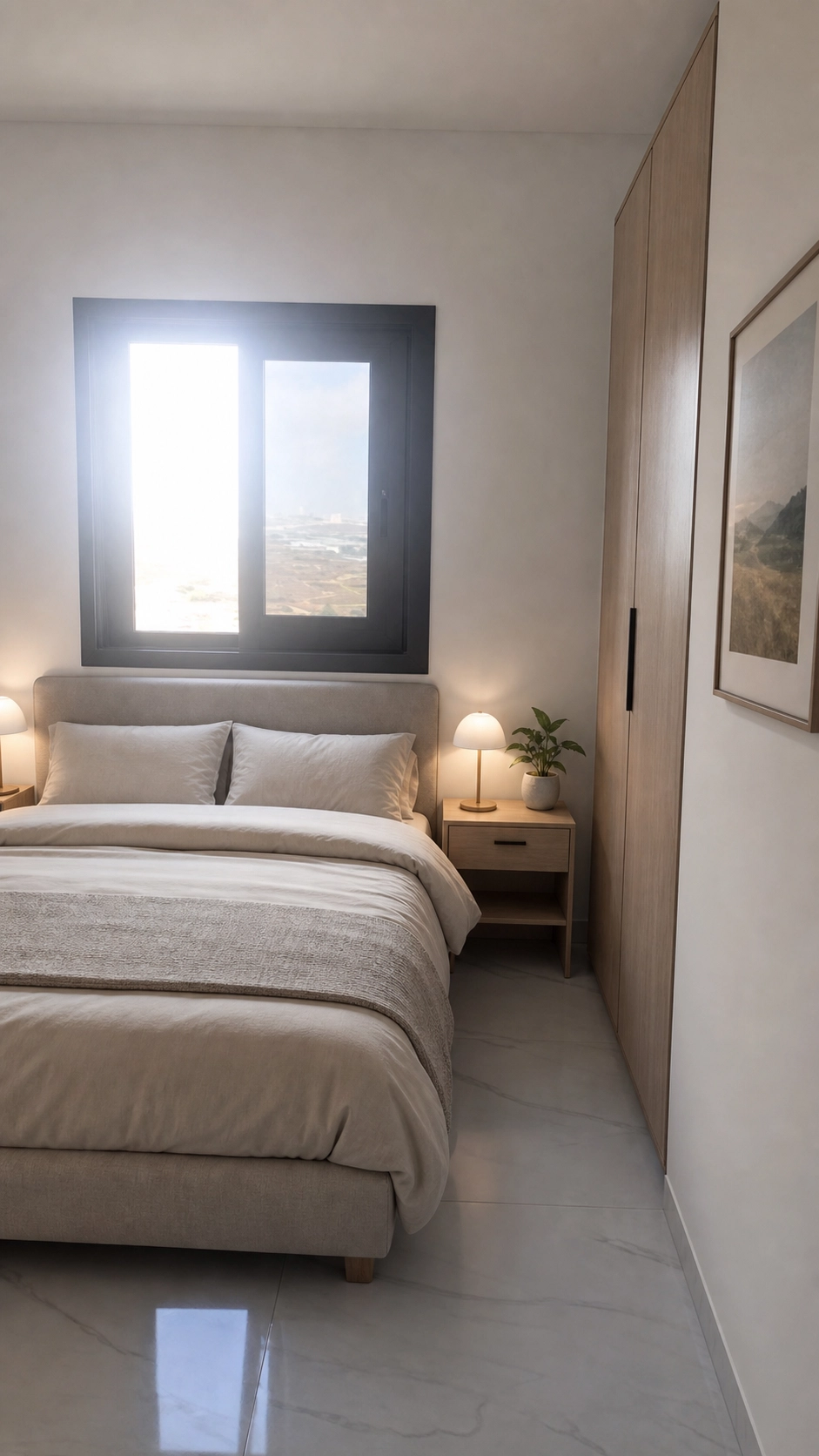 bedroom furnished