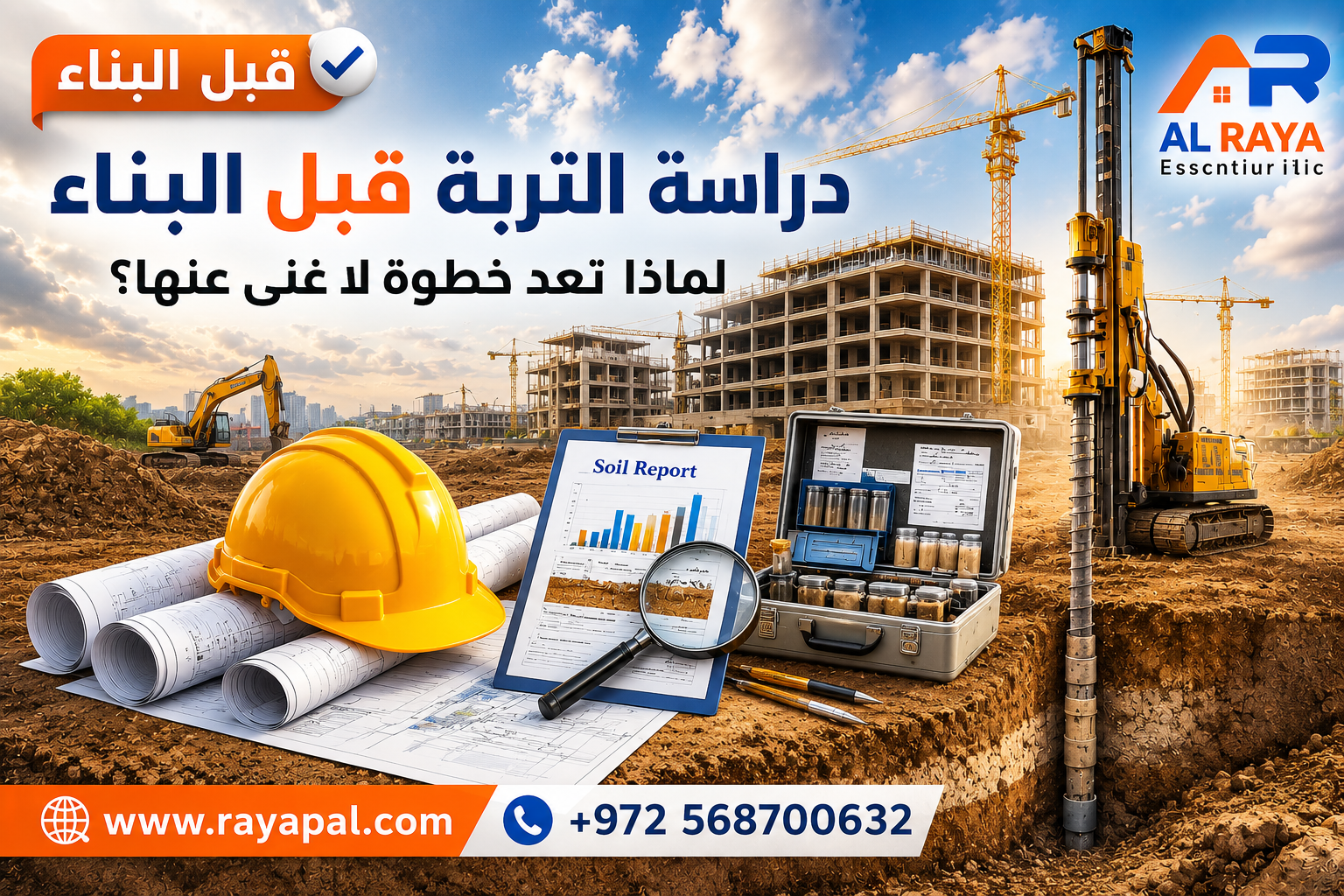 دراسة التربة قبل البناء: لماذا تعد خطوة لا غنى عنها؟