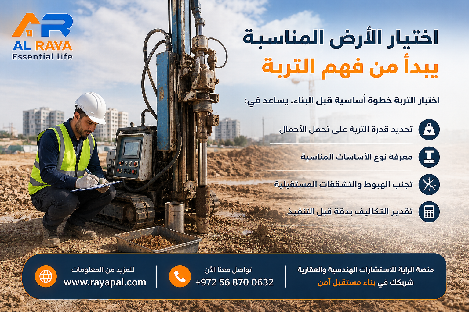 كيف تحتار التربه للبناء 2