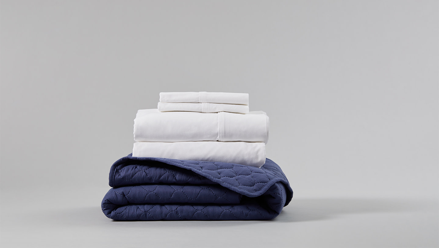 A pile of neatly folded, clean garments