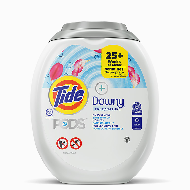 Tide PODS® Plus Downy Free Laundry Detergent Pacs