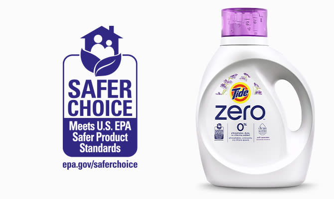 Tide Zero Soft Lavender Liquid Laundry Detergent