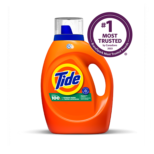 Bottle of Tide Mountain Spring Liquid Laundry Detergent