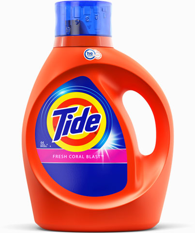 Tide Fresh Coral Blast Scent High Efficiency Liquid Laundry Detergent