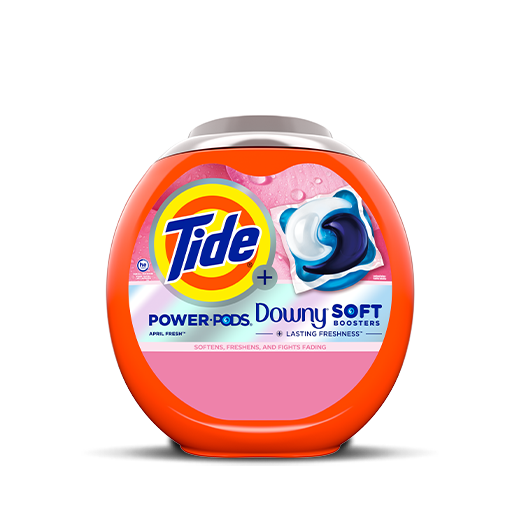 Pack of Tide Power PODS® with Downy Soft Boosters, Lasting Freshness with April Fresh Scent 