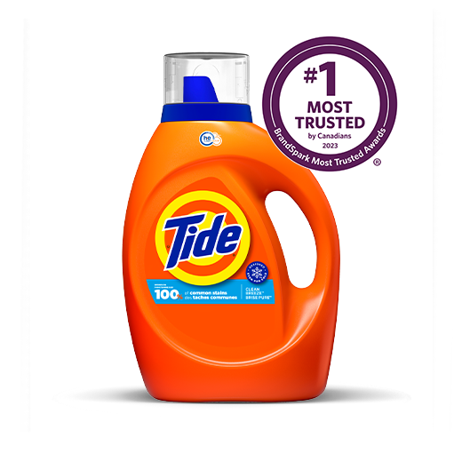 Bottle of Tide Clean Breeze Liquid Laundry Detergent