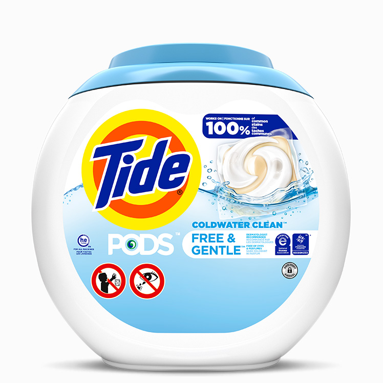 Tide PODS Free and Gentle Laundry Detegent Pacs | Tide