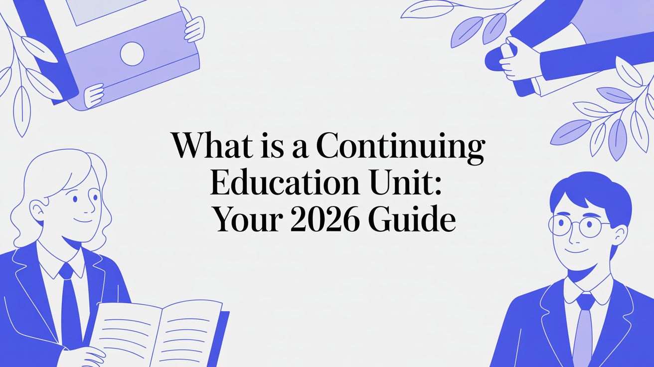 What Is a Continuing Education Unit: Your 2026 Guide