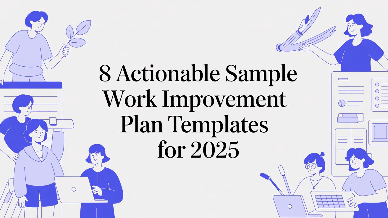 8 Actionable Sample Work Improvement Plan Templates for 2025