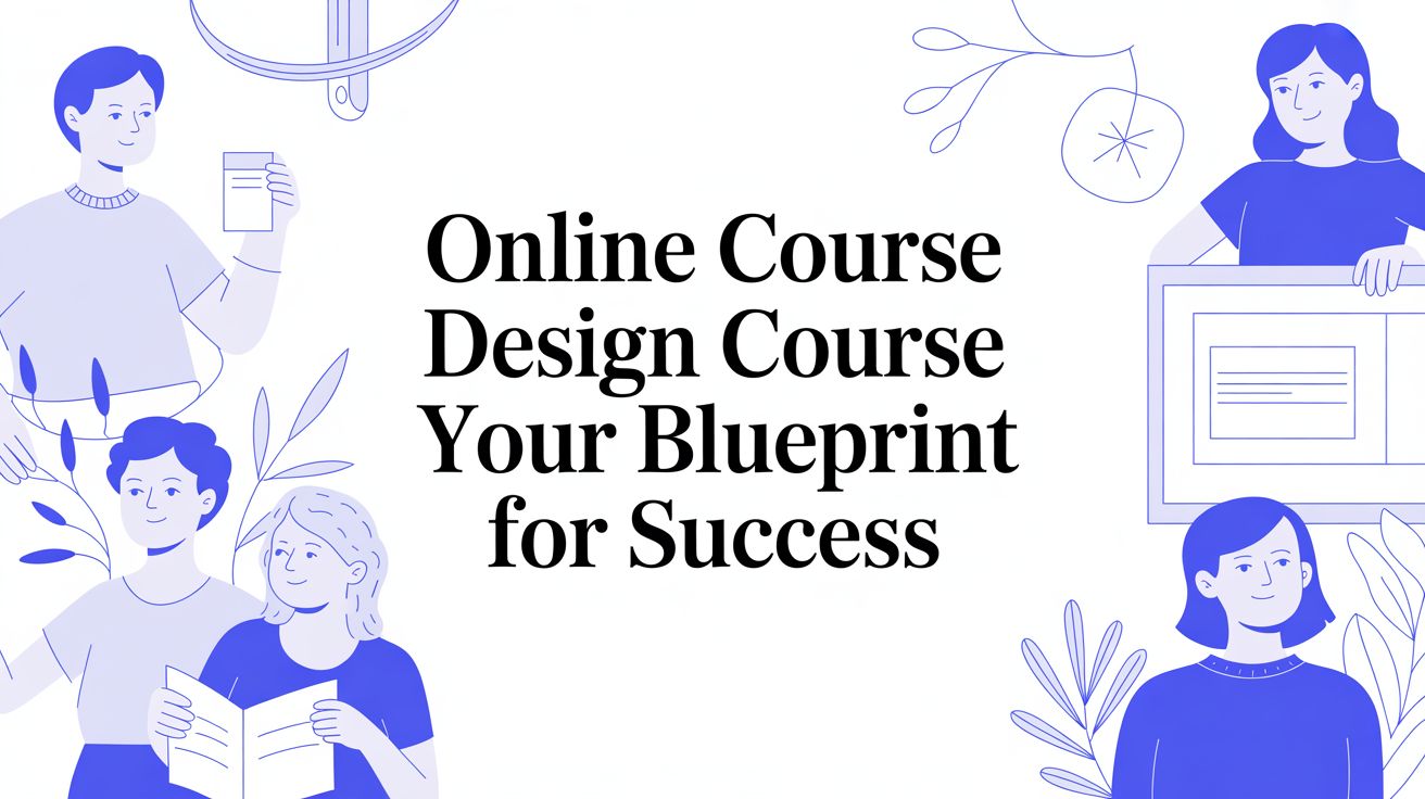 Your Actionable Blueprint for a Successful Online Course Design Course