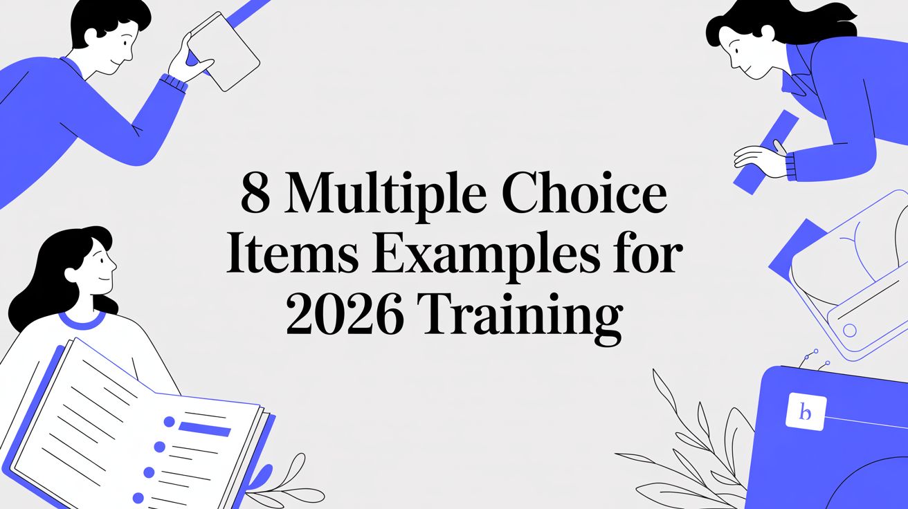 8 Multiple Choice Items Examples for 2026 Training