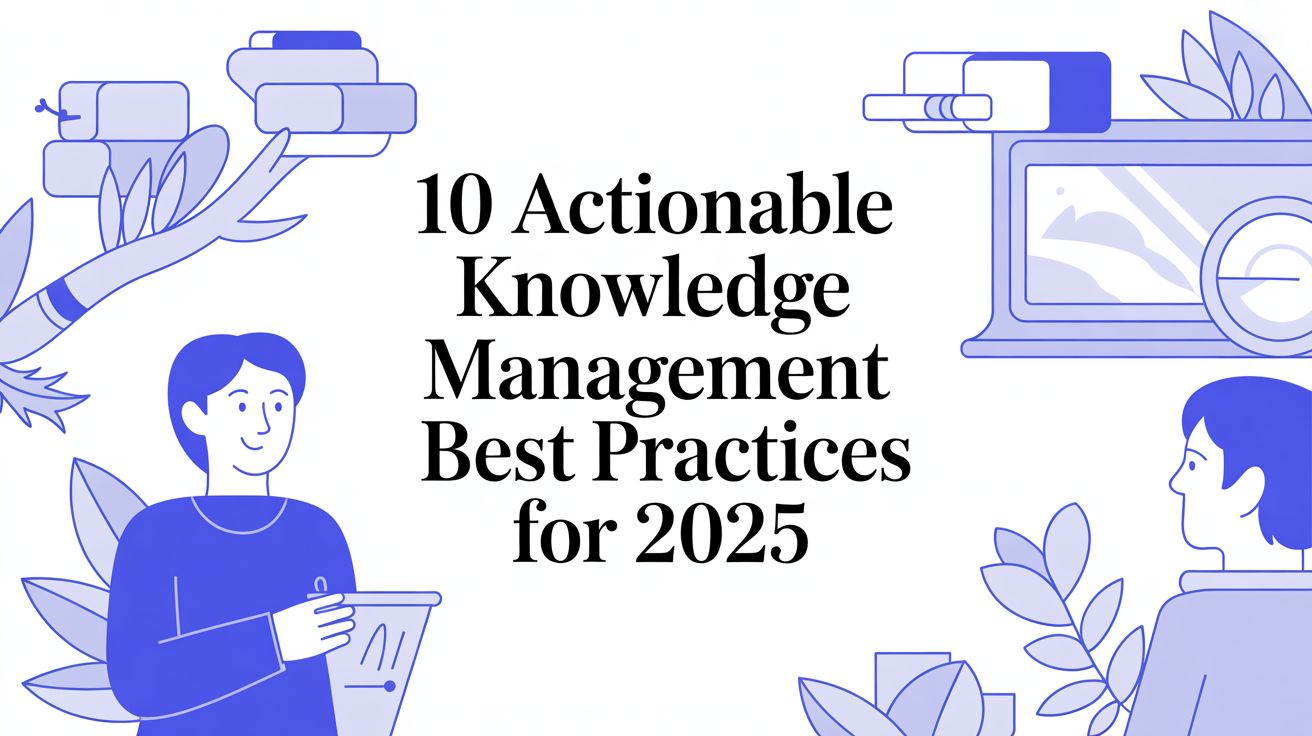 10 Actionable Knowledge Management Best Practices for 2025
