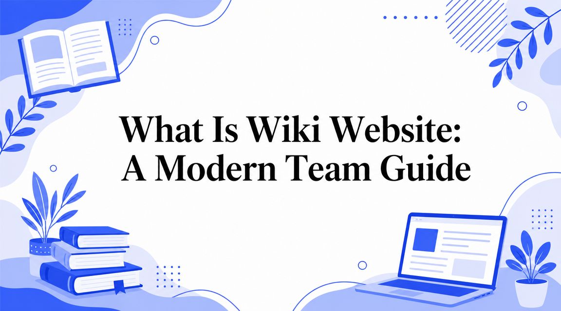 What Is Wiki Website: A Modern Team Guide