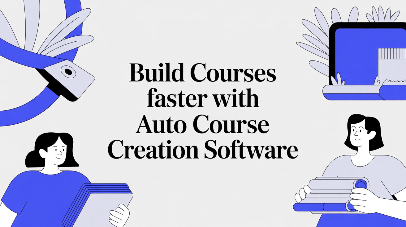 Build Courses Faster with Auto Course Creation Software