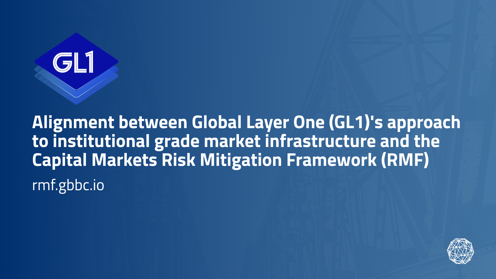 Alignment Between Global Layer One (GL1)'s Approach to Institutional Grade Market Infrastructure and the Capital Markets Risk Mitigation Framework (RMF)