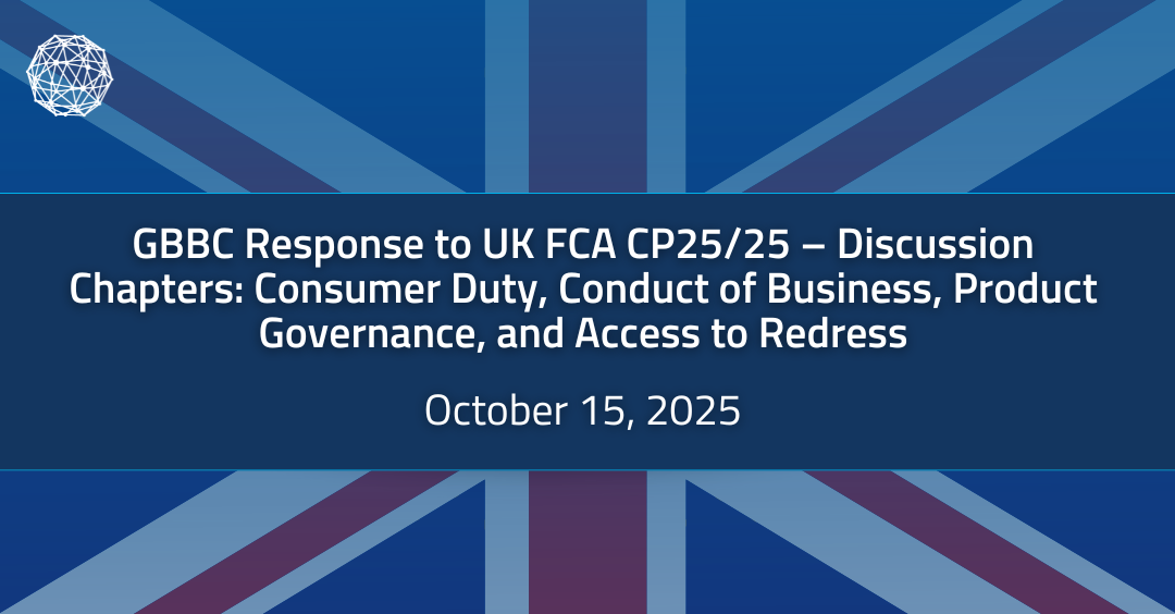 Cover of GBBC Response to FCA CP25/25 – Discussion Chapters: Consumer Duty, Conduct of Business, Product Governance, and Access to Redress