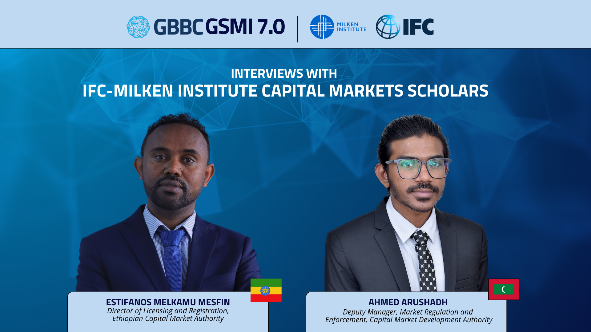 Meet the 2026 IFC–Milken Institute Capital Market Scholars: Estifanos Melkamu Mesfin and Ahmed Arushadh