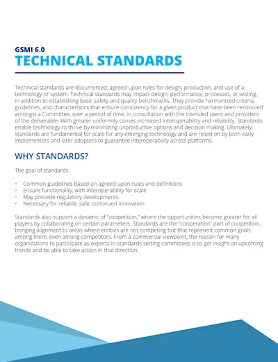 GSMI 6.0: Technical Standards Report cover