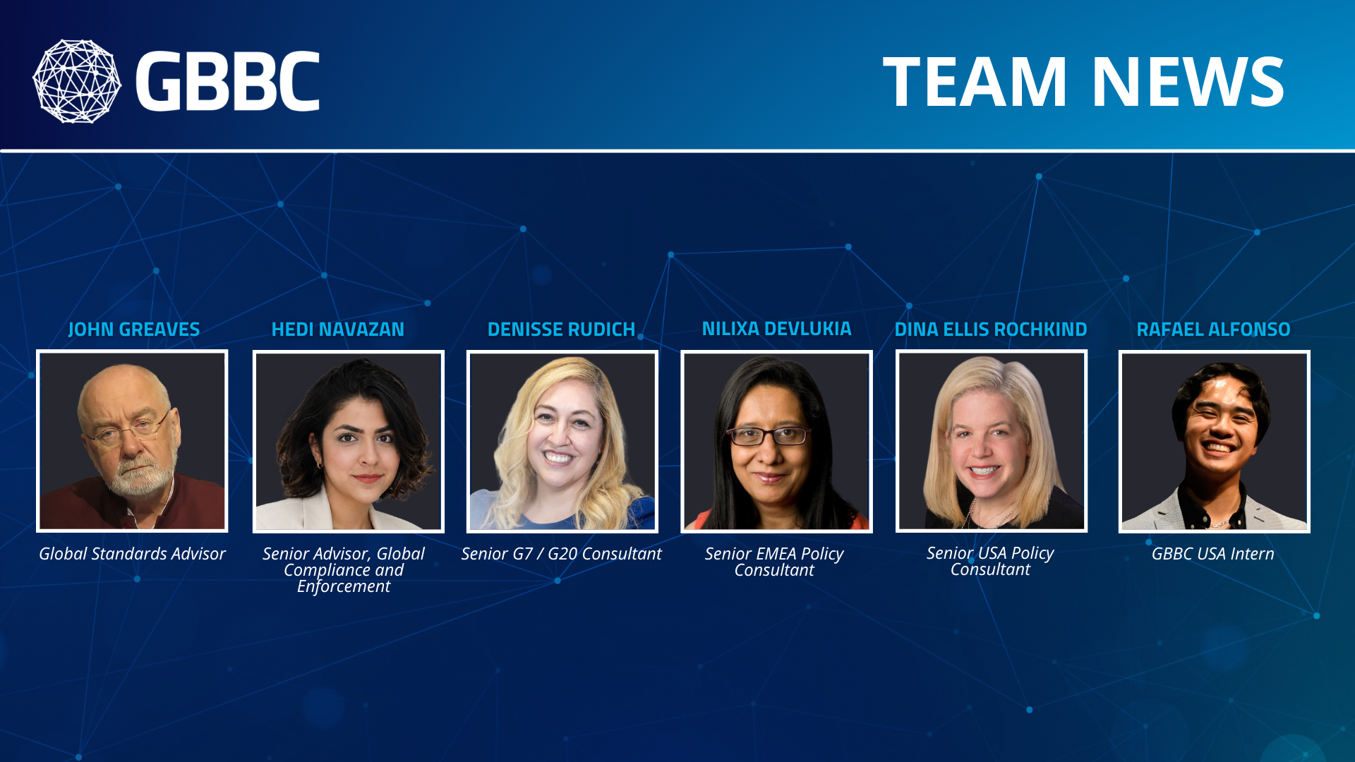 GBBC Welcomes New Team Members and Announces Expanded Roles