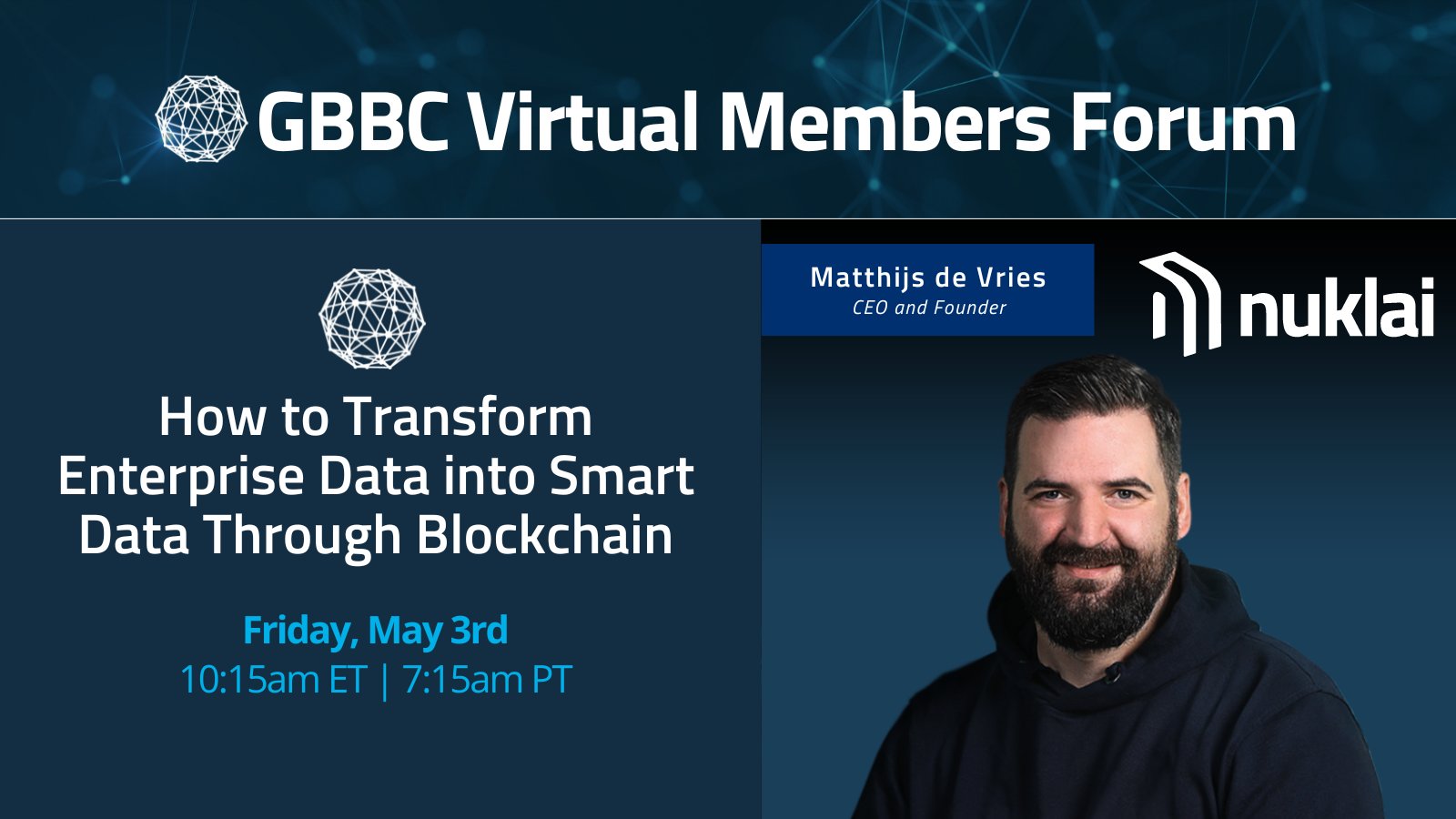 GBBC Virtual Members Forum with Nuklai