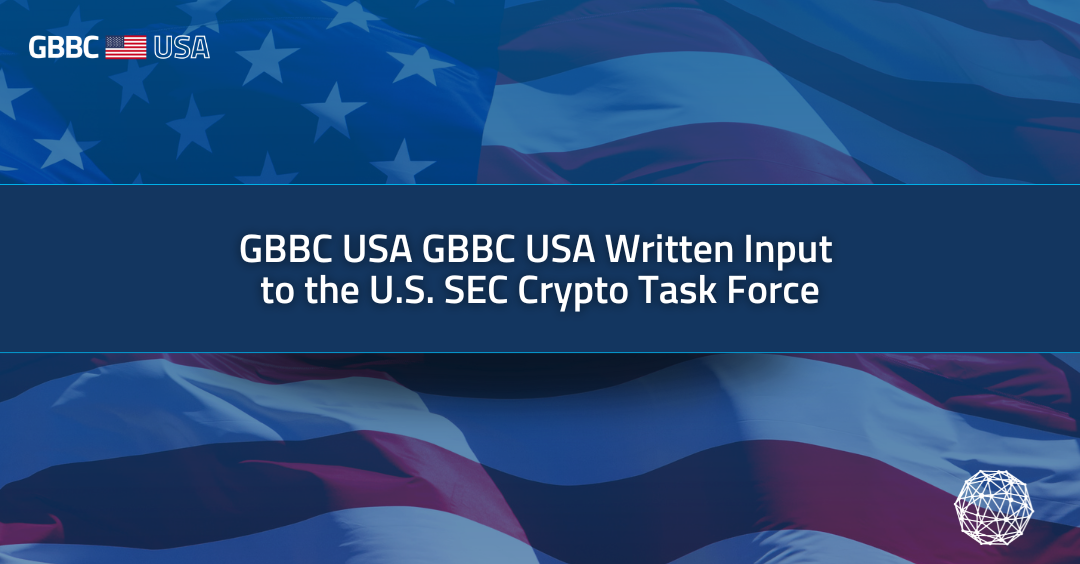 Cover of GBBC USA Written Input to the U.S. SEC Crypto Task Force