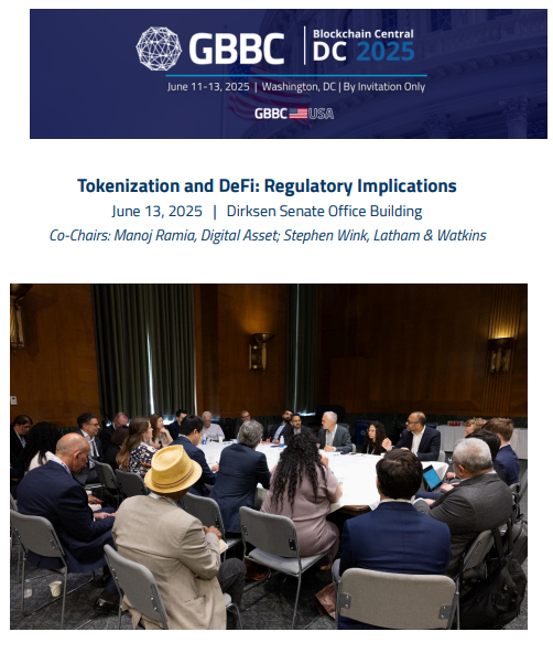 Cover of Tokenization and DeFi: Regulatory Implications | Blockchain Central DC Roundtable Recap