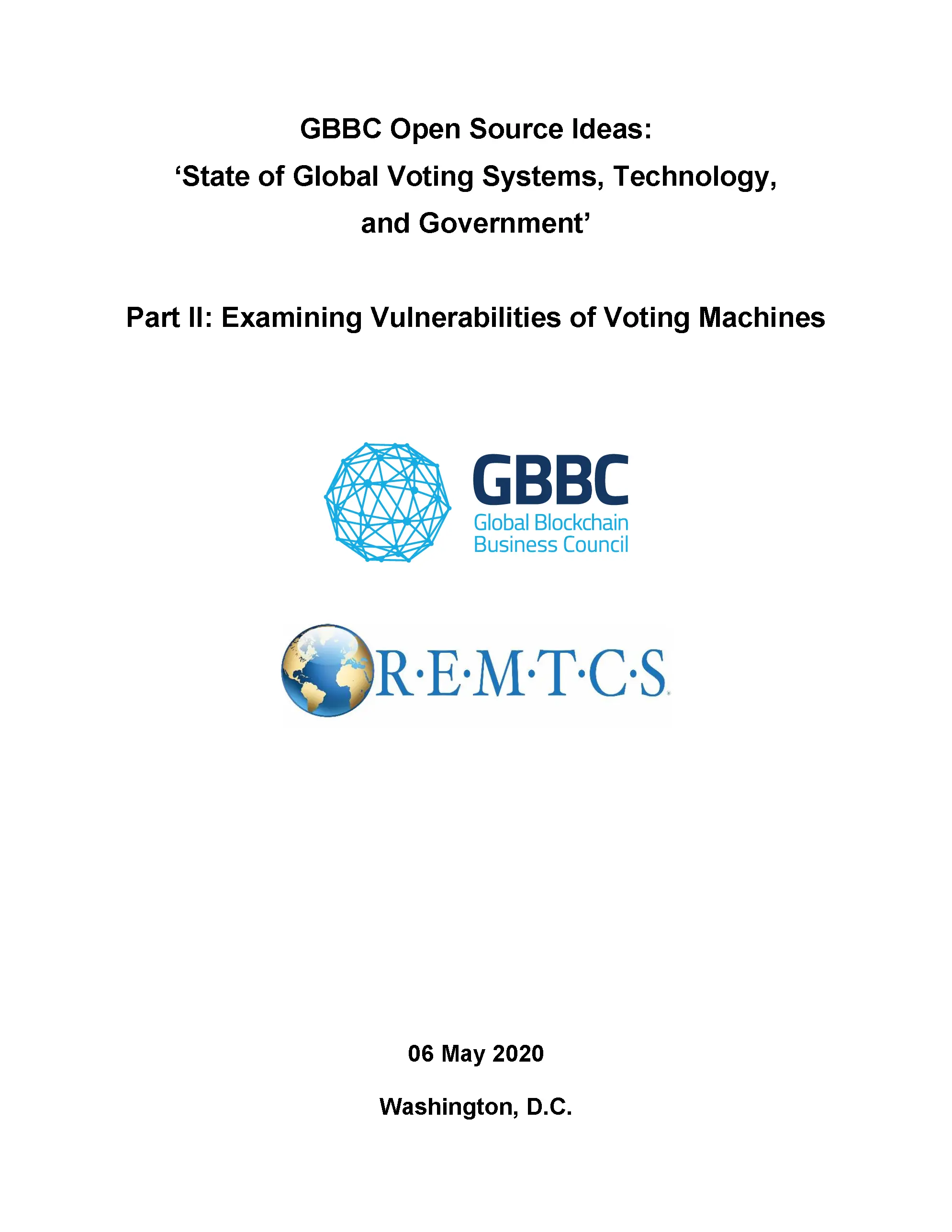 Cover of Part II: Examining Vulnerabilities of Voting Machines