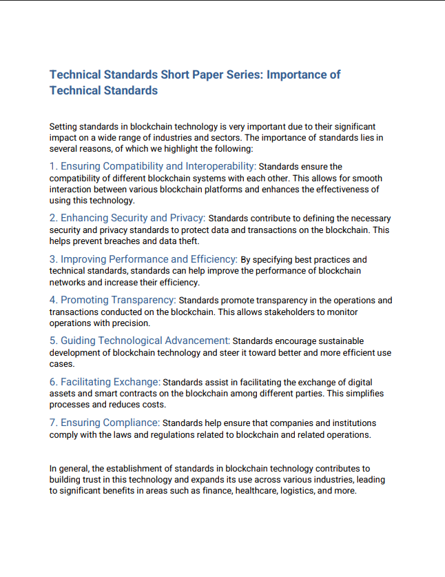 GSMI 4.0: Importance of Technical Standards (Summary)