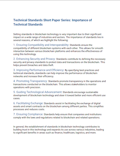 GSMI 4.0: Importance of Technical Standards (Summary) cover