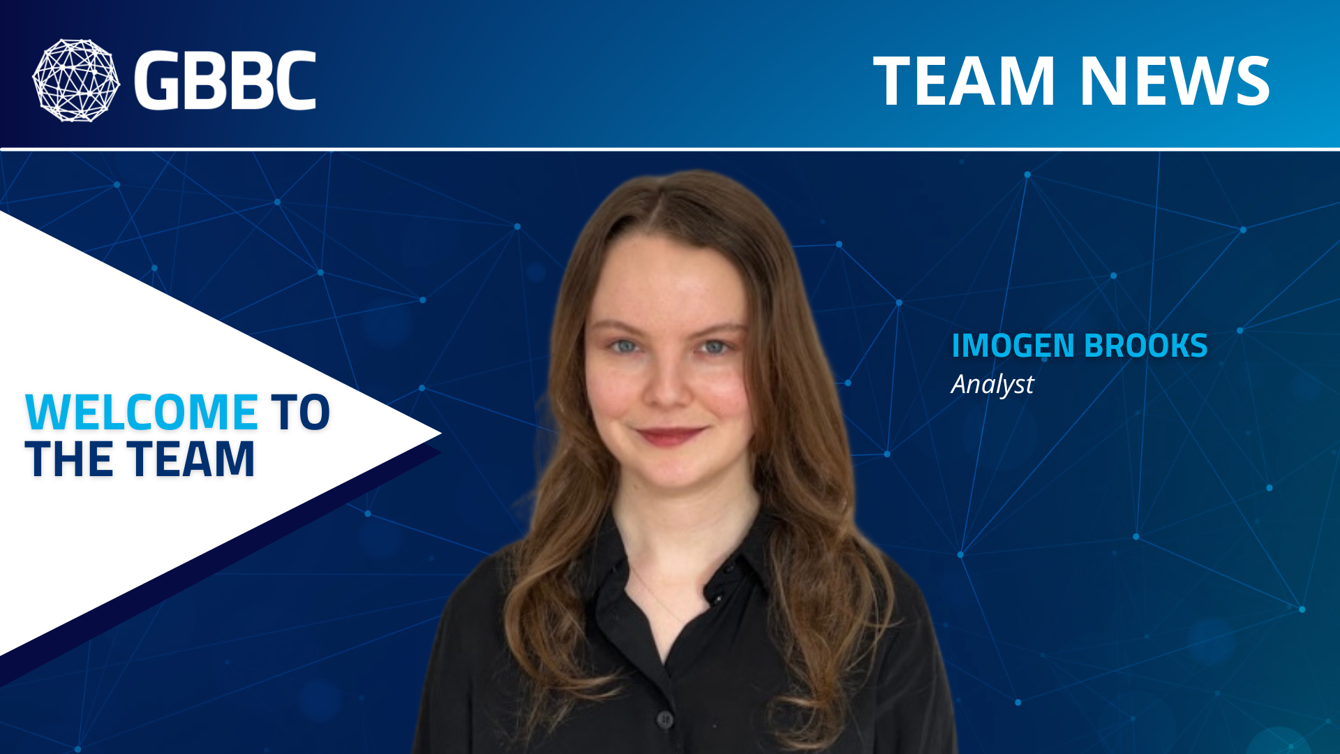 Team News: GBBC Welcomes Imogen Brooks as an Analyst