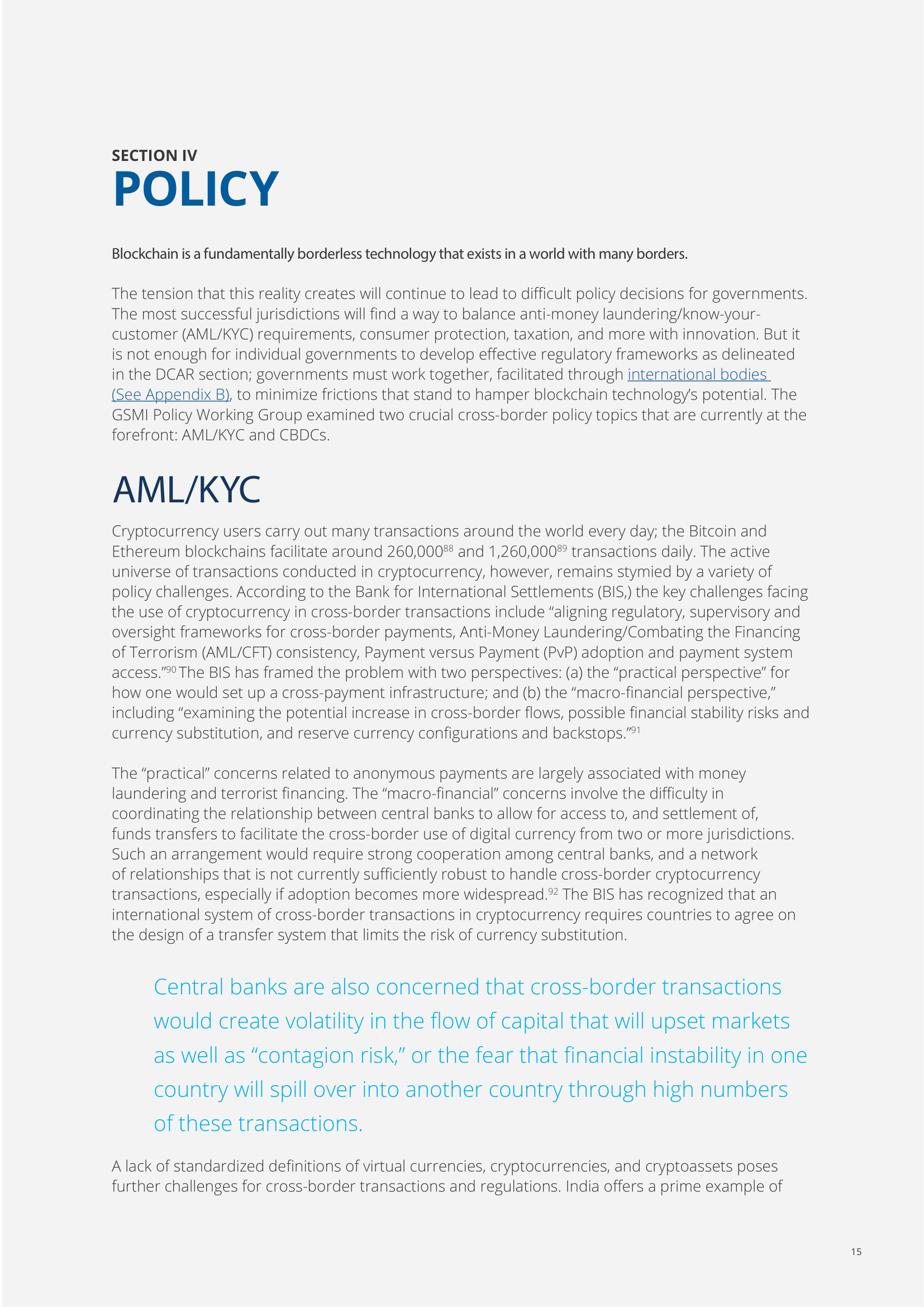 Policy (Summary)
