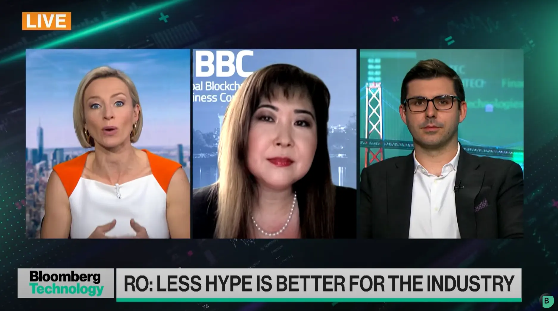 GBBC CEO Sandra Ro Joins Bloomberg Technology