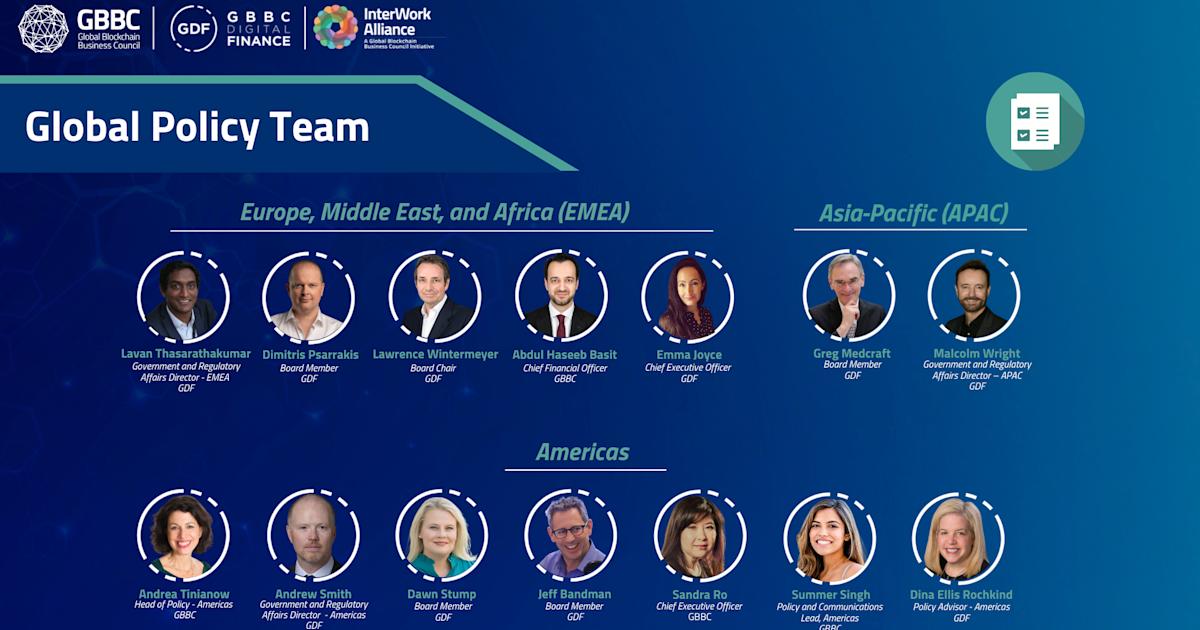 GBBC and GDF Announce Global Policy Team