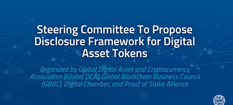 Steering Committee To Propose Disclosure Framework for Digital Asset Tokens